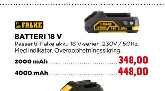 jem & fix Batteri 18 v tilbud