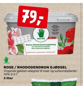 jem & fix Rose / rhododendron gjødsel tilbud