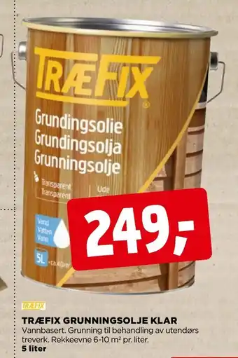 jem & fix Træfix grunningsolje klar tilbud