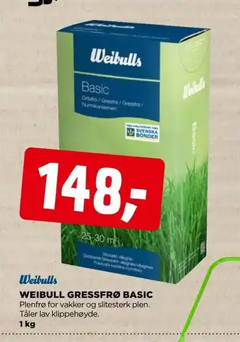 jem & fix Weibull gressfrø basic tilbud
