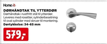 jem & fix Dørhåndtak til ytterdør tilbud