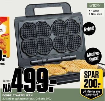 Europris Dobbelt vaffeljern tilbud