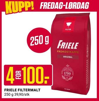 Europris Friele filtermalt tilbud