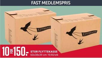Europris Stor flyttekasse tilbud