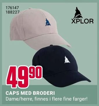 Europris Caps med broderi tilbud