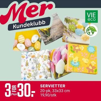 Europris Servietter tilbud