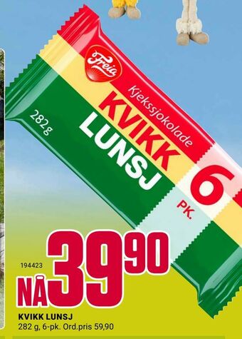 Europris Kvikk lunsj tilbud