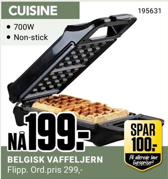Europris Belgisk vaffeljern tilbud