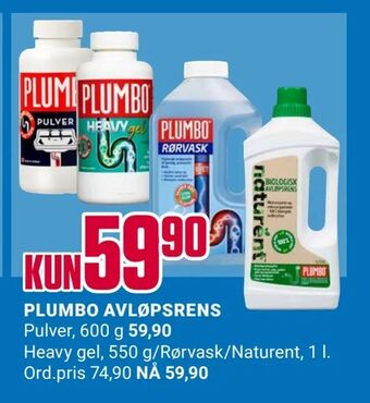 Europris Plumbo avløpsrens tilbud