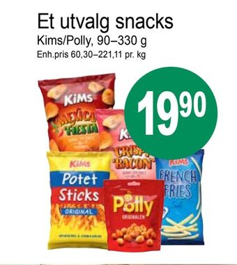 Joker Et utvalg snacks tilbud
