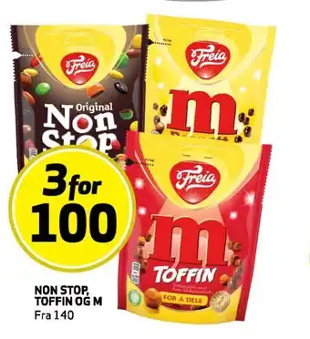 Bunnpris Non stop, Toffin og M tilbud