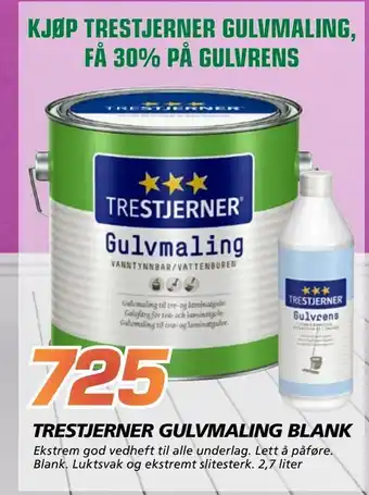 Coop Byggmix Trestjerner gulvmaling blank tilbud