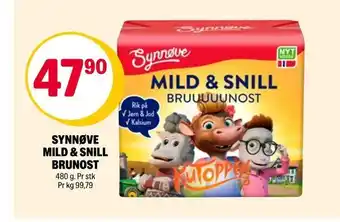 Coop Extra Synnøve mild & snill brunost tilbud
