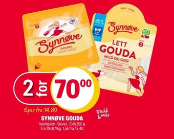 Coop Extra Synnøve gouda tilbud