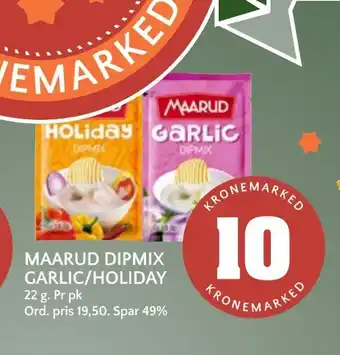 Coop Mega Maarud dipmix garlic/holiday tilbud