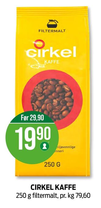 Kiwi Cirkel kaffe tilbud