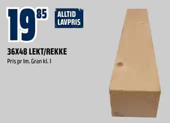 Obs Bygg 36x48 lekt/rekke tilbud