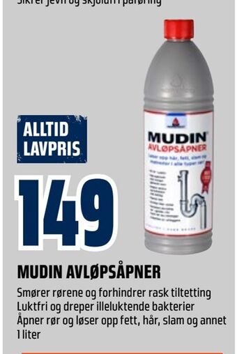 Obs Bygg Mudin avløpsåpner tilbud