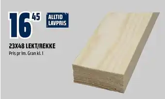 Obs Bygg 23x48 lekt/rekke tilbud