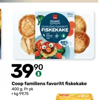 Coop Marked Coop familiens favoritt fiskekake tilbud