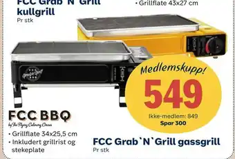Matkroken FCC Grab'N'Grill gassgrill tilbud