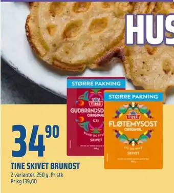 Coop Obs Tine skivet brunost tilbud