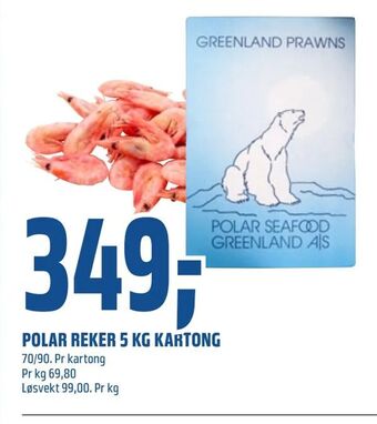 Coop Obs Polar reker 5 kg kartong tilbud