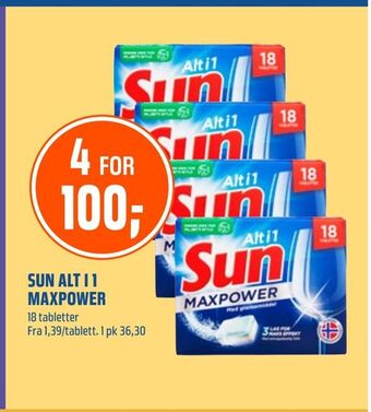 Coop Obs Sun alt i 1 maxpower tilbud