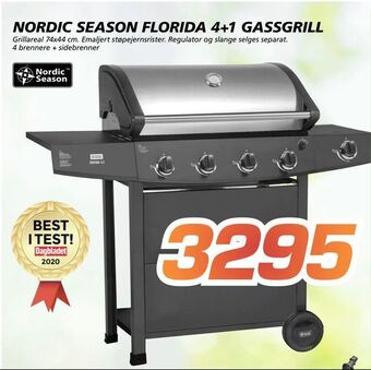 Coop Byggmix Nordic season florida 4+1 gassgrill tilbud