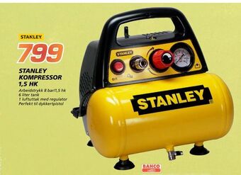 Coop Byggmix Stanley kompressor 1,5 hk tilbud