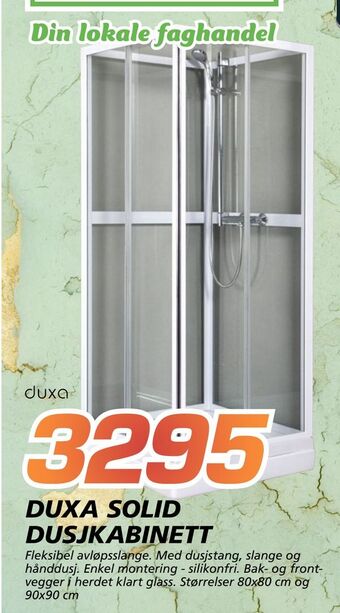 Coop Byggmix Duxa solid dusjkabinett tilbud