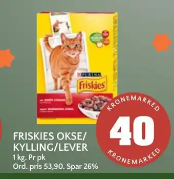 Coop Mega Friskies okse/ kylling/lever tilbud