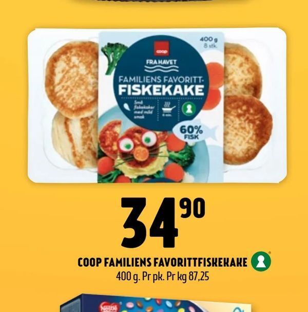 Coop Prix Coop familiens favorittfiskekake tilbud