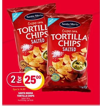 Coop Extra Santa maria tortilla chips tilbud
