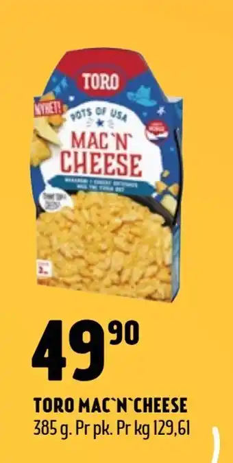 Coop Prix Toro mac'n'cheese tilbud