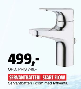 Bauhaus Servantbatteri start flow tilbud