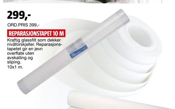 Bauhaus Reparasjonstapet 10 m tilbud
