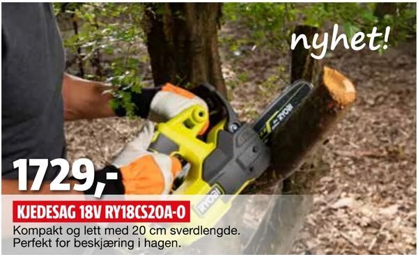 Bauhaus Kjedesag 18v ry18cs20a-0 tilbud