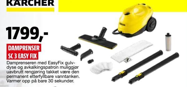 Bauhaus Damprenser sc 3 easy fix tilbud