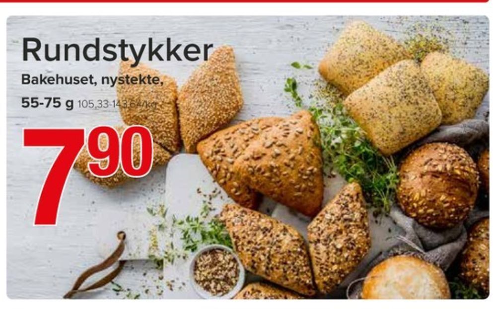 Spar Bakehuset rundstykker tilbud
