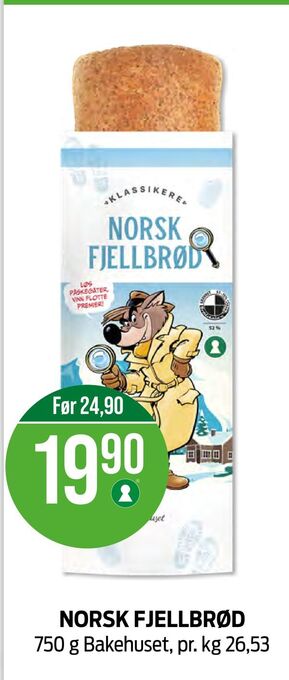 Kiwi Norsk fjellbrød tilbud