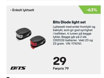 XXL Sport Bits Diode light set tilbud