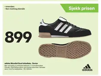 XXL Sport adidas Mundial Goal fotballsko, Senior tilbud