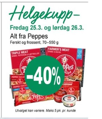 Joker Peppes pizza tilbud
