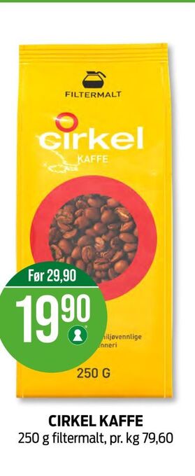 Kiwi Cirkel kaffe formalet tilbud