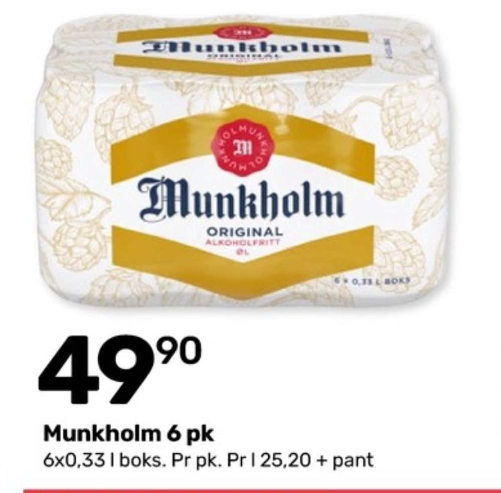 Matkroken Munkholm øl tilbud