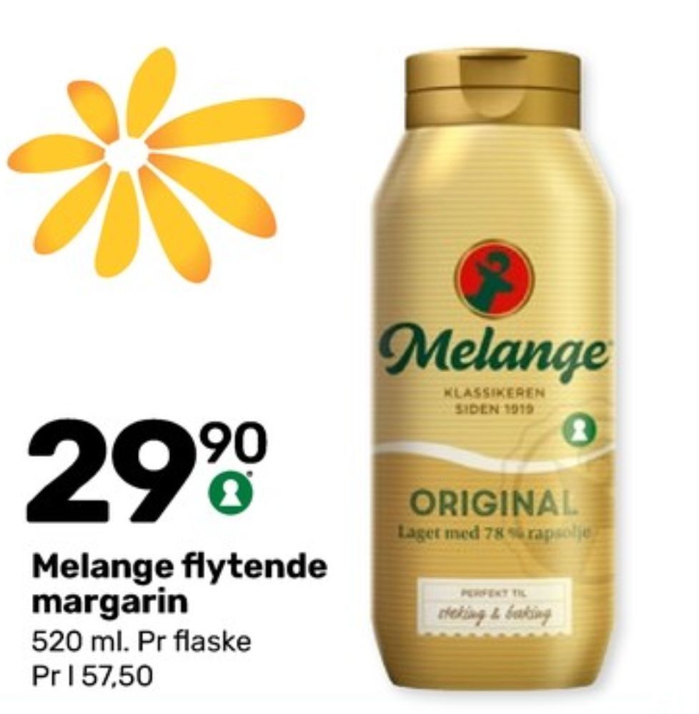Matkroken Melange margarin-flytende tilbud