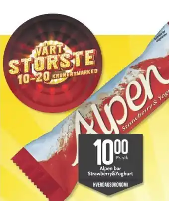 CC Mat Alpen bar strawberry&yoghurt tilbud