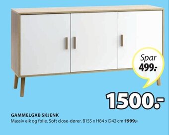 JYSK Gammelgab skjenk tilbud