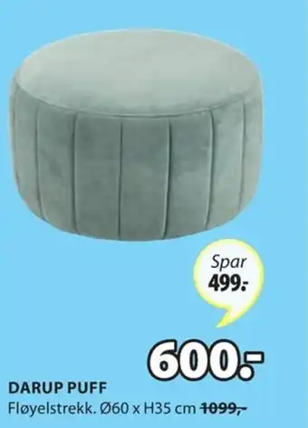 JYSK Darup puff tilbud